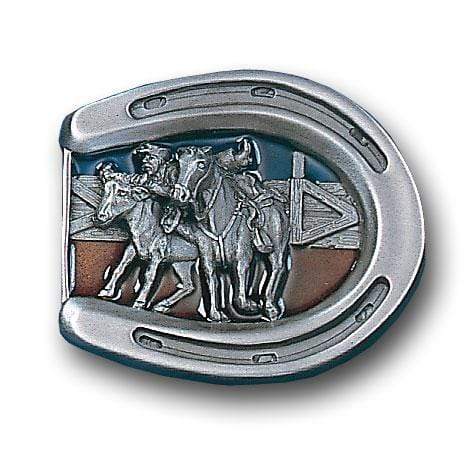 Sports Jewelry & Accessories Sports Accessories - Bulldogging Enameled Belt Buckle JM Sports-7