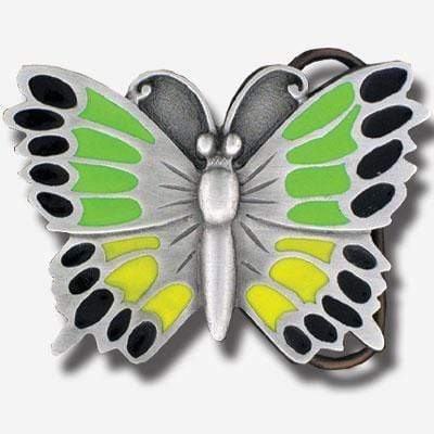 Sports Jewelry & Accessories Sports Accessories - Butterfly Green Enameled Belt Buckle JM Sports-7