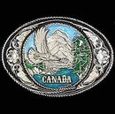 Sports Jewelry & Accessories Sports Accessories - Canada with Western Scroll Enameled Belt Buckle JM Sports-7