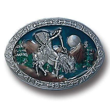 Sports Jewelry & Accessories Sports Accessories - Chief Joseph Enameled Belt Buckle JM Sports-7