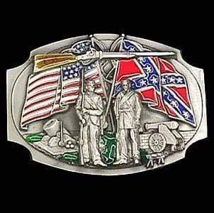 Sports Jewelry & Accessories Sports Accessories - Civil War Belt Buckle Enameled Belt Buckle JM Sports-7