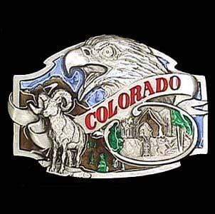 Sports Jewelry & Accessories Sports Accessories - Colorado Enameled Belt Buckle JM Sports-7