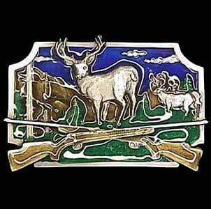 Sports Jewelry & Accessories Sports Accessories - Deer Hunting Enameled Belt Buckle JM Sports-7