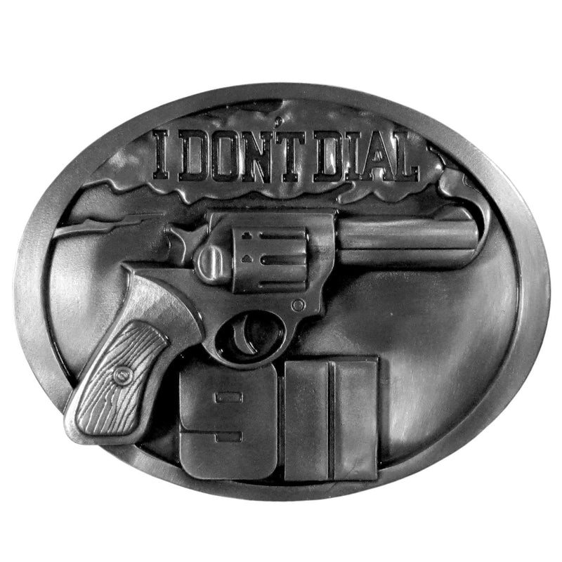 Sports Jewelry & Accessories Sports Accessories - DonÕt Dial 911 Antiqued Belt Buckle JM Sports-7