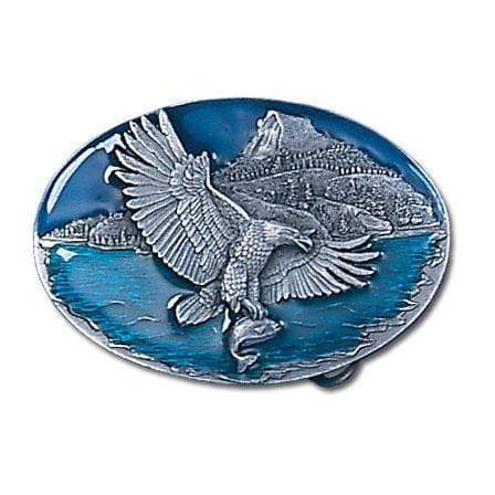 Sports Jewelry & Accessories Sports Accessories - Eagle Catching Fish Enameled Belt Buckle JM Sports-7