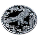 Sports Jewelry & Accessories Sports Accessories - Eagle in Flight with Western Scroll Enameled Belt Buckle JM Sports-7