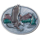 Sports Jewelry & Accessories Sports Accessories - Eagle Over Mountains Enameled Belt Buckle JM Sports-7