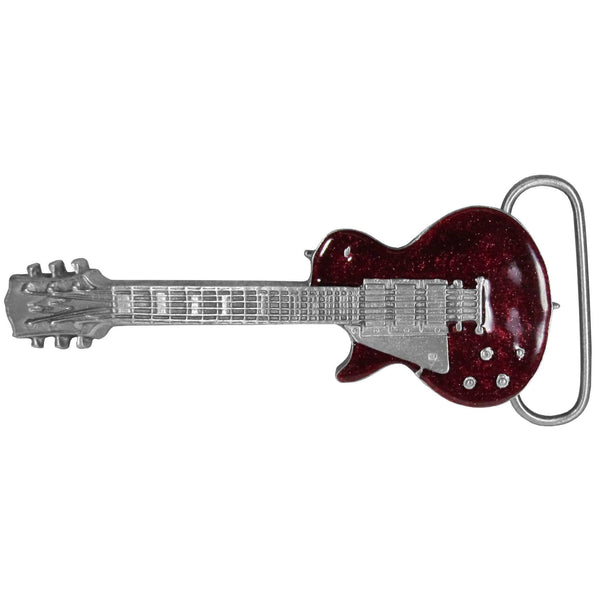 Sports Jewelry & Accessories Sports Accessories - Electric Guitar Enameled Belt Buckle JM Sports-7