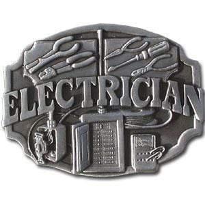 Sports Jewelry & Accessories Sports Accessories - Electrician Antiqued Belt Buckle JM Sports-7