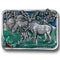 Sports Jewelry & Accessories Sports Accessories - Elk Scene Enameled Belt Buckle JM Sports-7