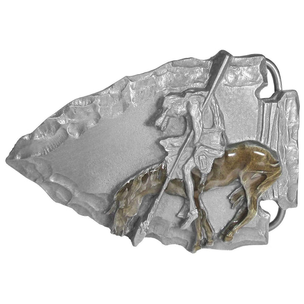 Sports Jewelry & Accessories Sports Accessories - End of the Trail/Arrowhead Enameled Belt Buckle JM Sports-7