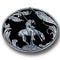 Sports Jewelry & Accessories Sports Accessories - End of the Trail (Diamond Cut) Enameled Belt Buckle JM Sports-7