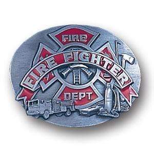 Sports Jewelry & Accessories Sports Accessories - Fire Fighter Oval Enameled Belt Buckle JM Sports-7