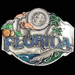 Sports Jewelry & Accessories Sports Accessories - Florida Wildlife Enameled Belt Buckle JM Sports-7