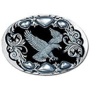 Sports Jewelry & Accessories Sports Accessories - Flying Eagle (Diamond Cut) Enameled Belt Buckle JM Sports-7