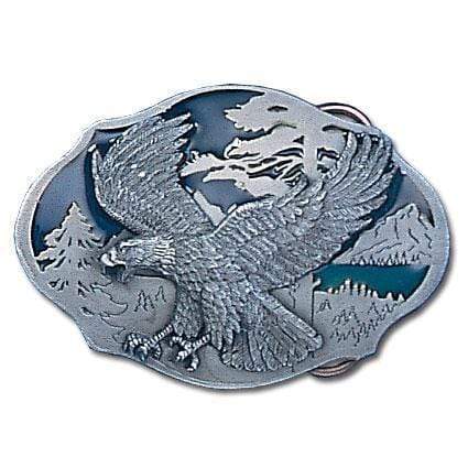 Sports Jewelry & Accessories Sports Accessories - Flying Eagle Enameled Belt Buckle JM Sports-7