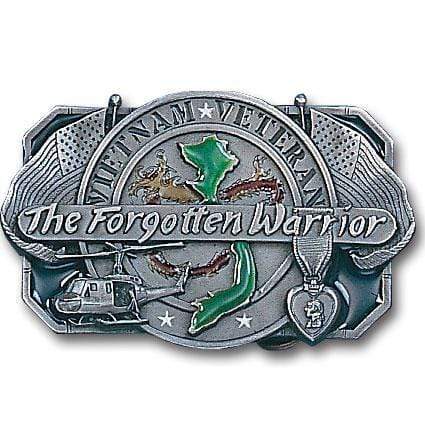 Sports Jewelry & Accessories Sports Accessories - Forgotten Warrior Enameled Belt Buckle JM Sports-7