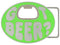 Sports Jewelry & Accessories Sports Accessories - Got Beer? Belt Buckle Neon Green Enameled Belt Buckle JM Sports-7