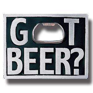 Sports Jewelry & Accessories Sports Accessories - Got Beer? Bottle Opener Enameled Belt Buckle JM Sports-7