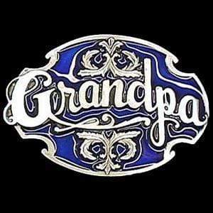 Sports Jewelry & Accessories Sports Accessories - Grandpa with Scroll Enameled Belt Buckle JM Sports-7