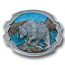 Sports Jewelry & Accessories Sports Accessories - Grizzly Bear Enameled Belt Buckle JM Sports-7