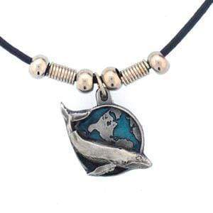 Sports Jewelry & Accessories Sports Accessories - Humpback Whale with Earth Adjustable Cord Necklace JM Sports-7