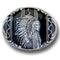 Sports Jewelry & Accessories Sports Accessories - Indian Chief (Diamond Cut) Enameled Belt Buckle JM Sports-7