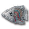 Sports Jewelry & Accessories Sports Accessories - Indian Chief on Arrowhead Enameled Belt Buckle JM Sports-7