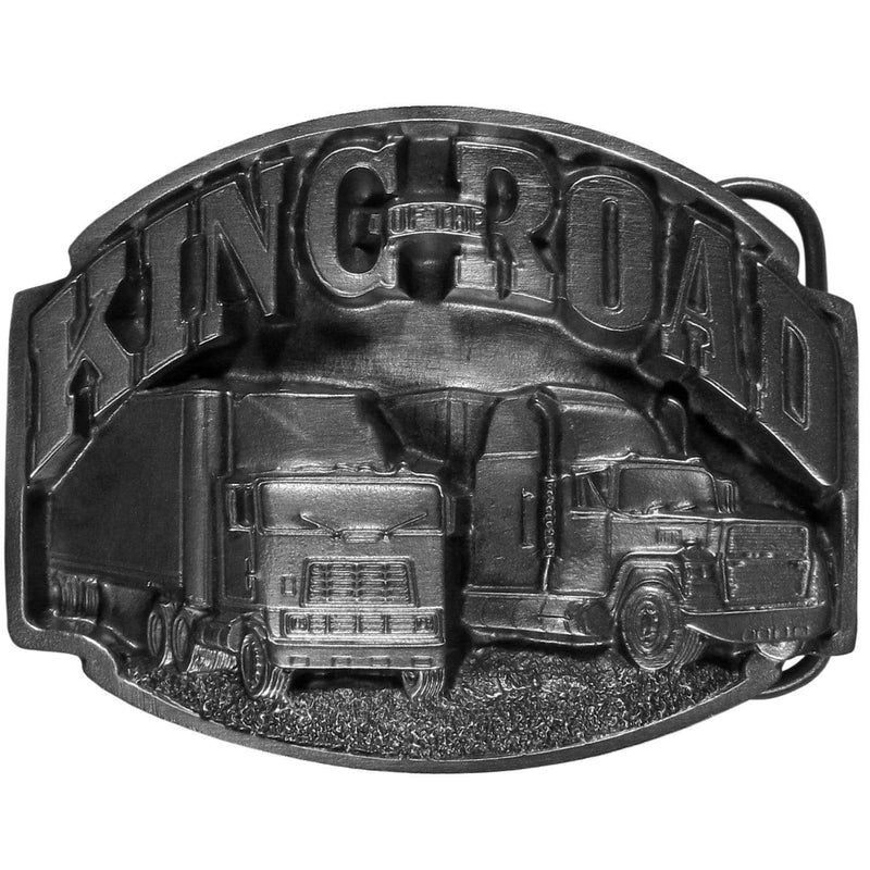 Sports Jewelry & Accessories Sports Accessories - King of the Road  Antiqued Belt Buckle JM Sports-7