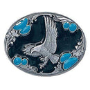 Sports Jewelry & Accessories Sports Accessories - Landing Eagle Silhouette Enameled Belt Buckle JM Sports-7