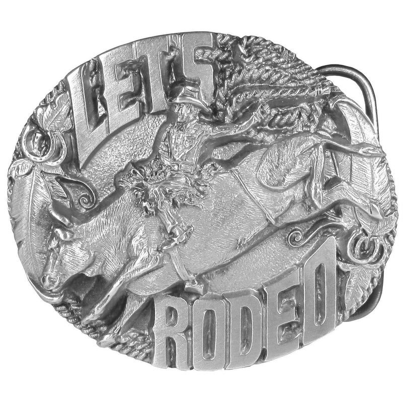 Sports Jewelry & Accessories Sports Accessories - Let's Rodeo Antiqued Belt Buckle JM Sports-7