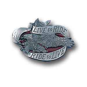Sports Jewelry & Accessories Sports Accessories - Live to Ride Enameled Belt Buckle JM Sports-7