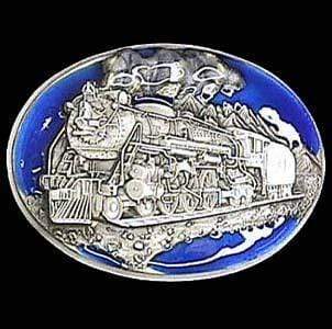 Sports Jewelry & Accessories Sports Accessories - Locomotive Enameled Belt Buckle JM Sports-7