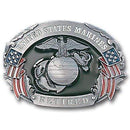 Sports Jewelry & Accessories Sports Accessories - Marines Retired Enameled Belt Buckle JM Sports-7
