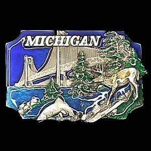 Sports Jewelry & Accessories Sports Accessories - Michigan Enameled Belt Buckle JM Sports-7