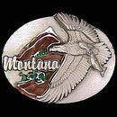 Sports Jewelry & Accessories Sports Accessories - Montana Eagle Enameled Belt Buckle JM Sports-7