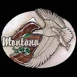 Sports Jewelry & Accessories Sports Accessories - Montana Eagle Enameled Belt Buckle JM Sports-7