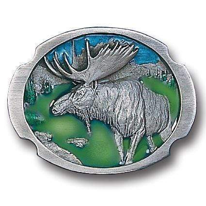 Sports Jewelry & Accessories Sports Accessories - Moose Antiqued Belt Buckle JM Sports-7