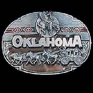 Sports Jewelry & Accessories Sports Accessories - Oklahoma Enameled Belt Buckle JM Sports-7