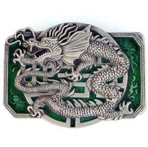 Sports Jewelry & Accessories Sports Accessories - Oriental Dragon Enameled Belt Buckle JM Sports-7