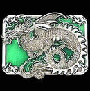 Sports Jewelry & Accessories Sports Accessories - Oriental Dragon with Scroll Enameled Belt Buckle JM Sports-7