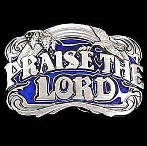 Sports Jewelry & Accessories Sports Accessories - Praise The Lord Enameled Belt Buckle JM Sports-7