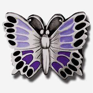 Sports Jewelry & Accessories Sports Accessories - Purple Butterfly Enameled Belt Buckle JM Sports-7