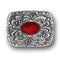 Sports Jewelry & Accessories Sports Accessories - Red Stone with Western Scroll Rhinestone Belt Buckle JM Sports-7
