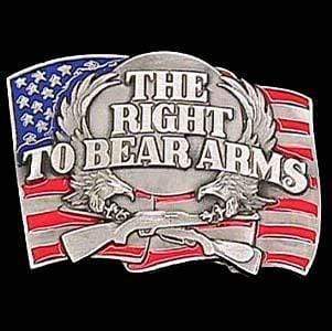 Sports Jewelry & Accessories Sports Accessories - Right to Bear Arms Enameled Belt Buckle JM Sports-7