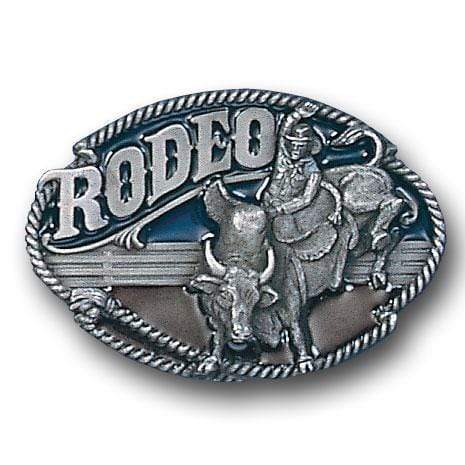 Sports Jewelry & Accessories Sports Accessories - Rodeo Bull Rider Enameled Belt Buckle JM Sports-7