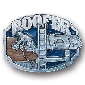 Sports Jewelry & Accessories Sports Accessories - Roofer Split Image Enameled Belt Buckle JM Sports-7