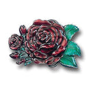 Sports Jewelry & Accessories Sports Accessories - Rose (Free Form) Enameled Belt Buckle JM Sports-7