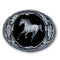 Sports Jewelry & Accessories Sports Accessories - Running Horse  (Diamond Cut) Enameled Belt Buckle JM Sports-7