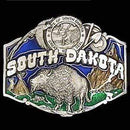 Sports Jewelry & Accessories Sports Accessories - South Dakota Bison Enameled Belt Buckle JM Sports-7